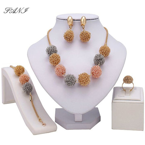 African Beads Crystal Jewelry Sets