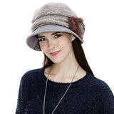 Women Winter Fedora Bowler Hat