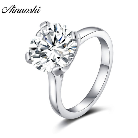 Silver Engagement Wedding Rings For Women